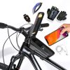 Tech-Protect kerékpárra szerelhető, por- és cseppálló telefontartó táska -      Tech-Protect V2 Bike Mount M Size - fekete