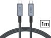 Tech-Protect USB Type-C - USB Type-C adat- és töltőkábel - Tech-Protect         Ultraboost USB 4.0 / 8K / 40 Gbps / PD240 Cable - 240W - szürke