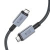 Tech-Protect USB Type-C - USB Type-C adat- és töltőkábel - Tech-Protect         Ultraboost USB 4.0 / 8K / 40 Gbps / PD240 Cable - 240W - szürke