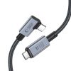 Tech-Protect USB Type-C - USB Type-C adat- és töltőkábel - Tech-Protect         Ultraboost USB 4.0 / 8K / 40 Gbps / PD240 Cable - 240W - szürke