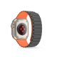 Apple Watch szilikon sport óraszíj - Tech-Protect IconBand Magnetic -           42/44/45/49 mm - titánium/narancs