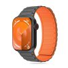 Apple Watch szilikon sport óraszíj - Tech-Protect IconBand Magnetic -           42/44/45/49 mm - titánium/narancs