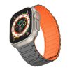 Apple Watch szilikon sport óraszíj - Tech-Protect IconBand Magnetic -           42/44/45/49 mm - titánium/narancs