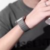 Apple Watch szilikon sport óraszíj - Tech-Protect IconBand Magnetic -           42/44/45/49 mm - titánium/narancs