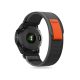 Garmin Fenix 5 / 6 / 6 Pro / 7 nylon óraszíj - fekete/narancs (ECO csomagolás)