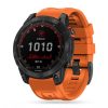 Garmin Fenix 5 / 6 / 6 Pro / 7 szilikon sport óraszíj - Tech-Protect IconBand - narancs