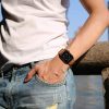 Apple Watch valódi bőrből készült óraszíj - Tech-Protect Leatherfit - 38/40/41  mm - barna