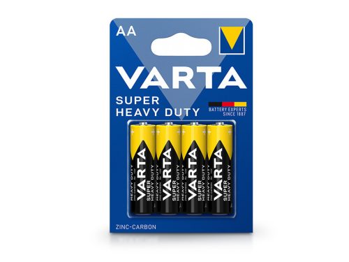 VARTA Super Heavy Duty Zinc-Carbon AA ceruza elem - 4 db/csomag