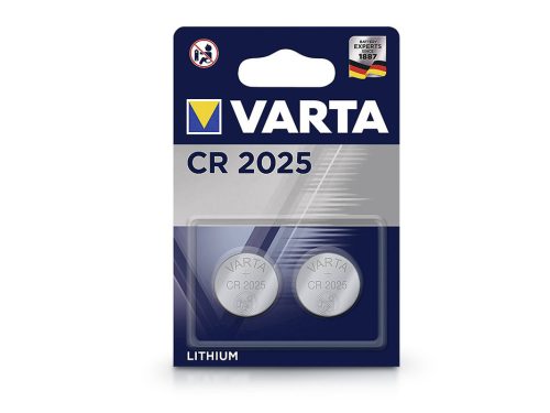 Varta CR2025 lithium gombelem - 3V - 2 db/csomag