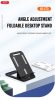 XO asztali telefon/tablet tartó - XO C73 Folding Desktop Phone Stand - fekete