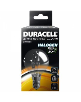 Duracell Halogén Mini Globe 42W E14 Égő