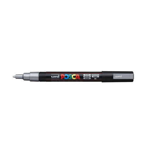 Dekormarker 0,9-1,3mm, PC-3M Uni Posca ezüst