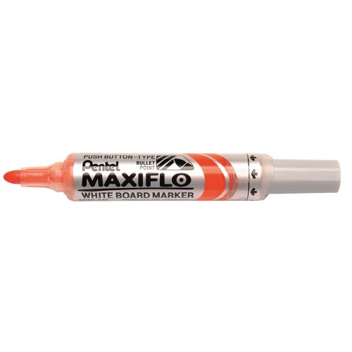 Táblamarker 2,5mm, kerek hegyű, Pentel Maxiflo narancssárga