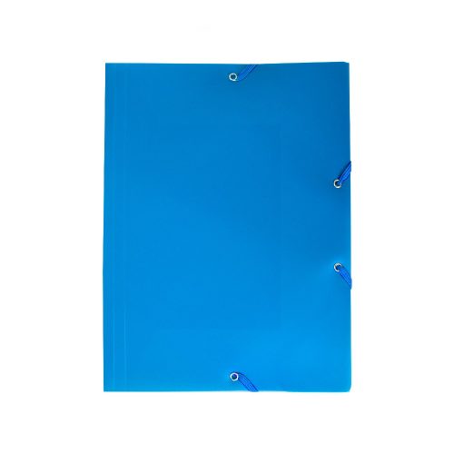 Gumis mappa A4, műanyag Bluering® kék