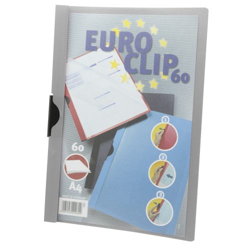 Klipp mappa A4, 60lap Durable Euroclip szürke