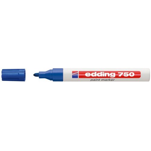 Lakkmarker 2-4mm, kerek Edding 750 kék 