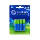 Elem tölthető akku AAA mikro HR03 1200mah 4 db/csomag, Bluering® 