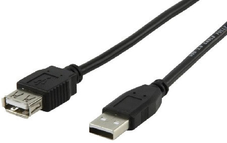 USB 2.0 hosszabbító kábel 20 cm 