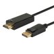 Savio CL-56 Displayport apa – HDMI apa kábel 1.5 m