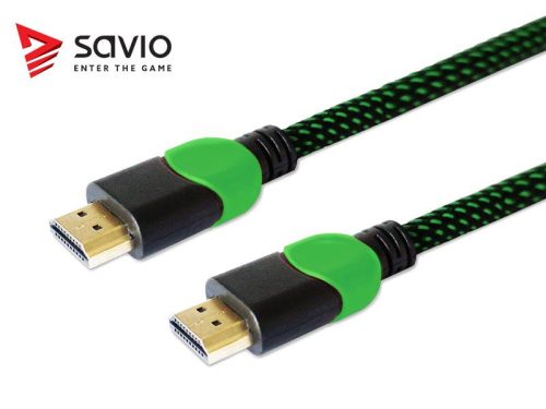 Savio GCL-03 HDMI kábel 1.8 m, zöld (XBOX)