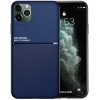 Huawei Mate 40, Szilikon tok, közepesen ütésálló, mágneses tartóval kompatibilis, karbon minta, Wooze Carbon, sötétkék