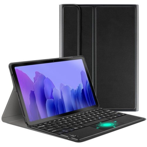 Samsung Galaxy Tab S6 Lite 10.4 / Tab S6 Lite 10.4 (2022) SM-P610 / P615 / P613 / P619, Bluetooth billentyűzetes, mappa tok, Touch Pad, mágneses rögzítés, Wooze Simple Touch, fekete