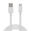 USB töltő- és adatkábel, USB Type-C, 200 cm, fehér