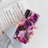 Apple iPhone 11 Pro Max, Szilikon tok, sokszöges márvány minta, Wooze Geometric Marble, színes/lila