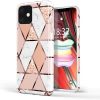 Xiaomi Redmi Note 9 Pro 5G / Mi 10T Lite 5G, Szilikon tok, sokszöges márvány minta, Wooze Geometric Marble, színes/rózsaszín