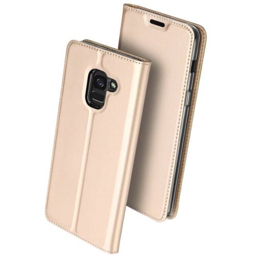 Samsung Galaxy A73 5G SM-A736B, Oldalra nyíló tok, stand, Dux Ducis, arany