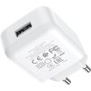 Hálózati töltő adapter, 10W, USB aljzat, Lightning kábellel, Hoco N2 Vigour, fehér