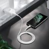 Hálózati töltő adapter, 10W, USB aljzat, Lightning kábellel, Hoco N2 Vigour, fehér