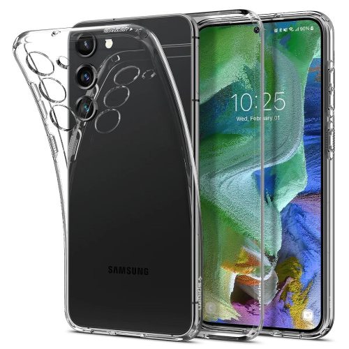 Samsung Galaxy S23 Plus SM-S916, Szilikon tok, Spigen Liquid Crystal, átlátszó