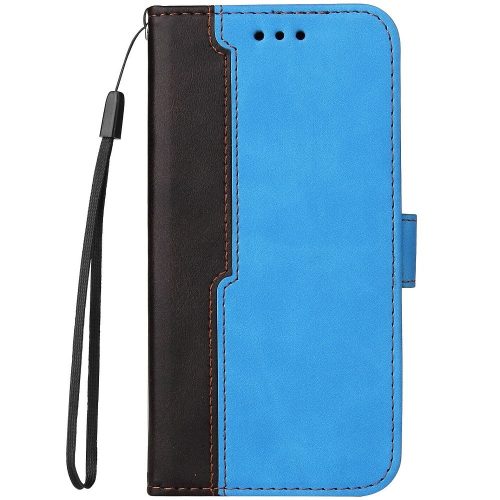 Apple iPhone 11, Oldalra nyíló tok, stand, kártyatartóval, kézpánttal, Wooze Colour Wallet, kék