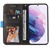 Samsung Galaxy A14 4G / A14 5G SM-A145F / A146B, Oldalra nyíló tok, stand, kártyatartóval, kézpánttal, Wooze Colour Wallet, kék