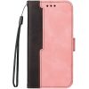 Apple iPhone 14 Pro, Oldalra nyíló tok, stand, kártyatartóval, kézpánttal, Wooze Colour Wallet, rózsaszín