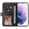 Samsung Galaxy A13 4G SM-A135F / A137F, Oldalra nyíló tok, stand, kártyatartóval, kézpánttal, Wooze Colour Wallet, szürke