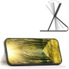 Motorola Moto G71 5G, Oldalra nyíló tok, stand, kártyatartóval, 3D rombusz minta, Wooze Pillow, fehér