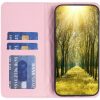 Huawei Nova Y61, Oldalra nyíló tok, stand, kártyatartóval, 3D rombusz minta, Wooze Pillow, rózsaszín