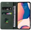 Xiaomi Redmi K60 / K60 Pro / Poco F5 Pro, Oldalra nyíló tok, stand, kártyatartóval, kézpánttal, Wooze Business Plus, sötétzöld