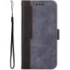 Huawei P60 / P60 Pro, Oldalra nyíló tok, stand, kártyatartóval, kézpánttal, Wooze Colour Wallet, szürke