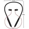 Bluetooth sztereó fülhallgató, v5.3, sportoláshoz, mikrofon, funkció gomb, hangerő szabályzó, zajszűrővel, mágneses, vízálló, Wooze Sport NeckBand, fekete