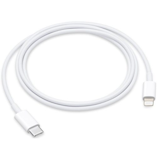 USB Type-C töltő- és adatkábel, Lightning, 200 cm, gyorstöltés, Apple, fehér, gyári