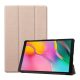 Samsung Galaxy Tab S7 Plus 12.4 / Tab S7 FE 12.4 / Tab S8 Plus 12.4, mappa tok, Trifold, arany