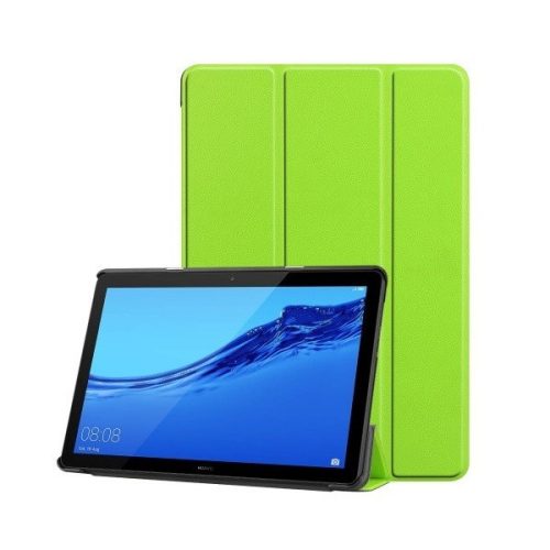 Samsung Galaxy Tab S7 Plus 12.4 / Tab S7 FE 12.4 / Tab S8 Plus 12.4, mappa tok, Trifold, zöld