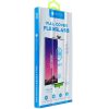 Samsung Galaxy S21 5G SM-G991, Kijelzővédő fólia, ütésálló fólia, Tempered Glass (edzett üveg), ujjlenyomat támogatás, 5D, Full Cover, Nano Flexi Glass, fekete