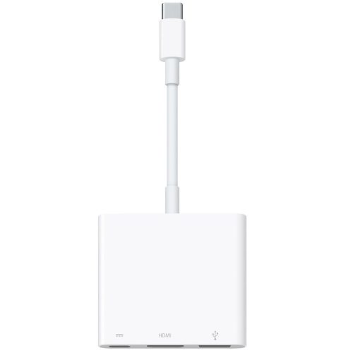 USB Type-C Digital AV Multiport adapter, USB Type-C - HDMI - USB aljzat Apple, fehér, gyári