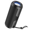 Bluetooth hordozható hangszóró, 2 x 5W, v5.1, Beépített FM rádió, TF kártyaolvasó, USB aljzat, 3.5mm, felakasztható, vízálló, Hoco BS48 Artistic, fekete