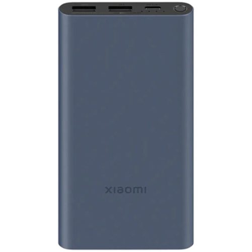 Külső akkumulátor, 10000 mAh, 22.5W, Okostelefonhoz és TabletPC-hez, 2 x USB aljzat, USB Type-C aljzat, LED-es, gyorstöltés, Xiaomi Mi Power Bank, kék, gyári