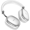 Bluetooth sztereó fejhallgató, v5.3, mikrofon, 3.5mm, funkció gomb, hangerő szabályzó, TF kártyaolvasó, összecsukható, teleszkópos fejpánt, Hoco W35, ezüst